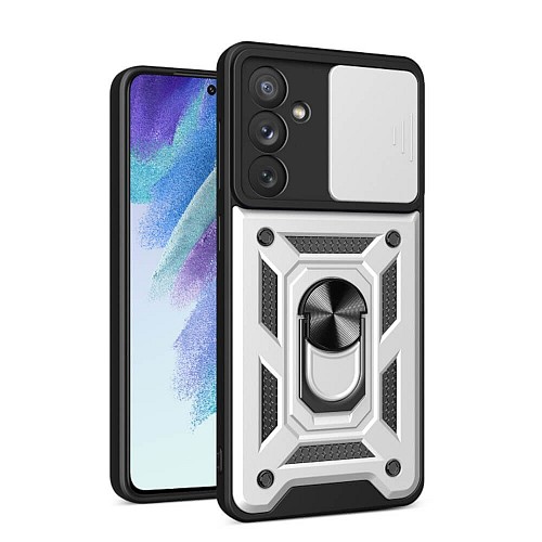 Bodycell Armor Slide Cover Case Samsung A14 4G/5G Silver