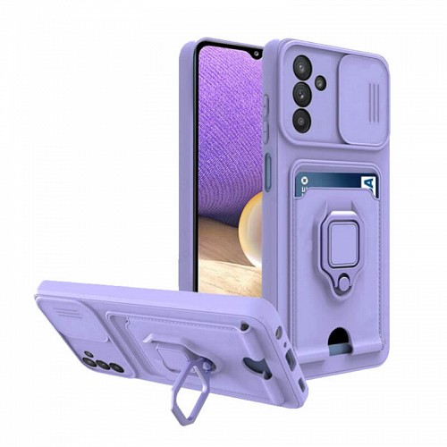 Bodycell Multifunction Case Με Κορδονι Samsung A34 5G Purple