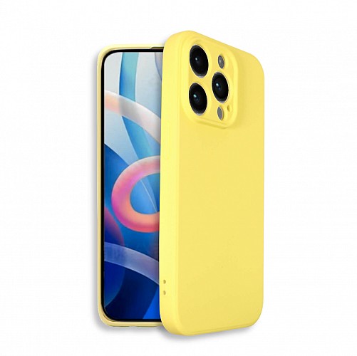 Bodycell Square Liquid Silicon Case iPhone 14 Pro  Yellow
