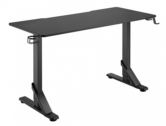 BRATECK gaming γραφείο GMD11-3, ρυθμιζόμενο ύψος, 136x60cm, RGB, μαύρο GMD11-3