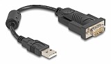 DELOCK αντάπορας USB σε RS-232 61549, 921.6Kbps, 0.25m, μαύρος 61549