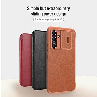 NILLKIN θήκη Qin Pro για Samsung Galaxy A54 5G, δερμάτινη, μαύρη 6902048261839