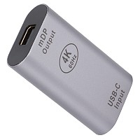 POWERTECH αντάπτορας USB-C σε Mini DisplayPort PTH-098, 4K/60Hz, γκρι PTH-098