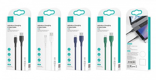 USAMS καλώδιο Micro USB σε USB US-SJ502, 10W, 1m, λευκό SJ502USB02