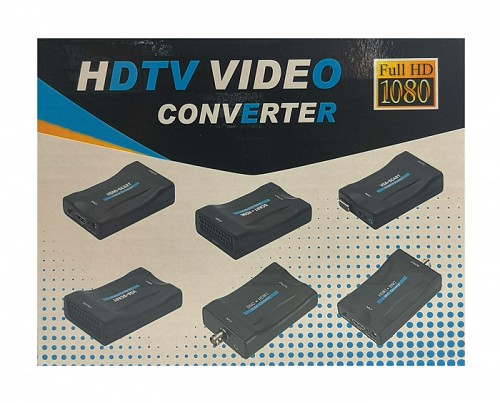 Αντάπτορας SCART σε HDMI CAB-H152, 10.2Gbps, NTSC & PAL, μαύρος CAB-H152