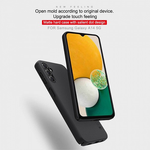 NILLKIN θήκη Super Frosted Shield για Samsung Galaxy A14 5G, μαύρη 6902048261716