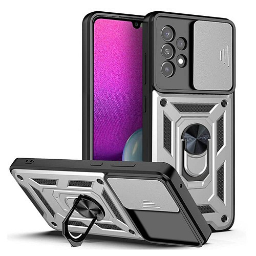Bodycell Armor Slide Cover Case Samsung A23 4G/5G Silver