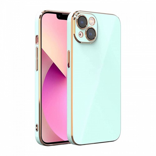 Bodycell Gold Plated Silicon iPhone 13  Mint Green