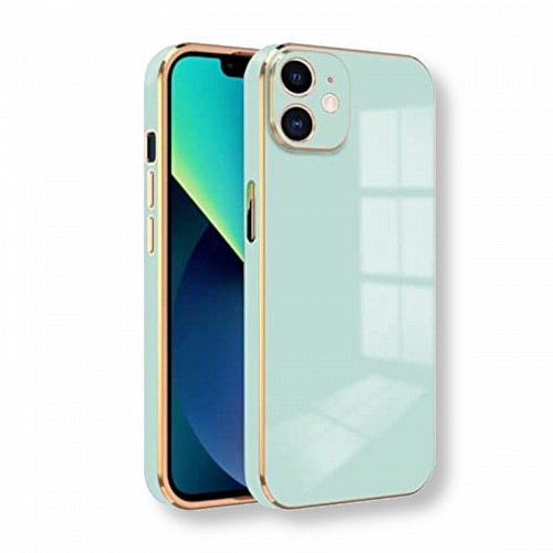 Bodycell Gold Plated Silicon iPhone 12  Mint Green