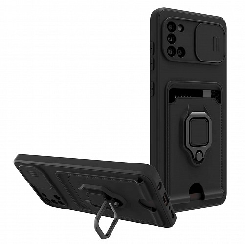 Bodycell Multifunction Case Με Κορδονι Samsung A31 Black