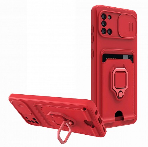 Bodycell Multifunction Case Με Κορδονι Samsung A31 Red