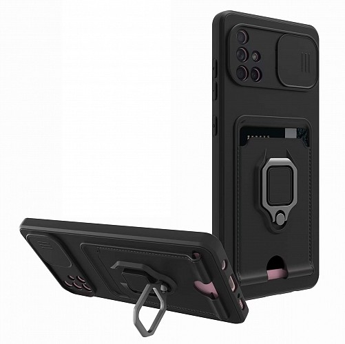 Bodycell Multifunction Case Με Κορδονι Samsung A71 4G Black