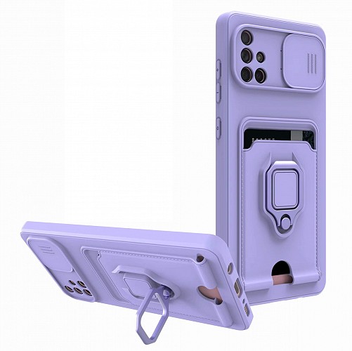 Bodycell Multifunction Case Με Κορδονι Samsung A71 4G Purple