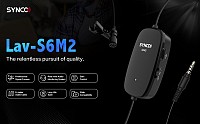 SYNCO μικρόφωνο Lav-S6M2, clip-on, omnidirectional, 3.5mm, 400mAh, μαύρο SY-S6M2
