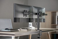 BRATECK βάση γραφείου LDT57-C02 για 2 οθόνες 17-32, έως 9kg ανά οθόνη LDT57-C02