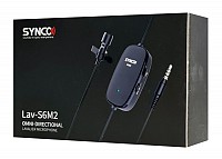 SYNCO μικρόφωνο Lav-S6M2, clip-on, omnidirectional, 3.5mm, 400mAh, μαύρο SY-S6M2
