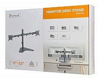 BRATECK βάση γραφείου LDT66-T024 για 2 οθόνες 17-32, έως 9kg ανά οθόνη LDT66-T024