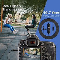 SYNCO μικρόφωνο Lav-S6E με clip-on, omnidirectional, 3.5mm, 6m, μαύρο SY-S6E-LAV