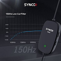 SYNCO μικρόφωνο Lav-S6M2, clip-on, omnidirectional, 3.5mm, 400mAh, μαύρο SY-S6M2