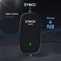 SYNCO μικρόφωνο Lav-S6M2, clip-on, omnidirectional, 3.5mm, 400mAh, μαύρο SY-S6M2