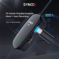 SYNCO μικρόφωνο Lav-S6M2, clip-on, omnidirectional, 3.5mm, 400mAh, μαύρο SY-S6M2