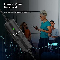 SYNCO μικρόφωνο Lav-S8 με clip-on, omnidirectional, 3.5mm, 8m, μαύρο SY-S8-BK