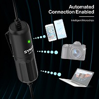 SYNCO μικρόφωνο Lav-S8 με clip-on, omnidirectional, 3.5mm, 8m, μαύρο SY-S8-BK