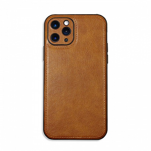 Bodycell Prestige Leather Backcover iPhone 11 Pro Max Brown