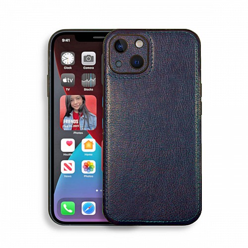 Bodycell Prestige Leather Backcover iPhone 14 Plus  Blue