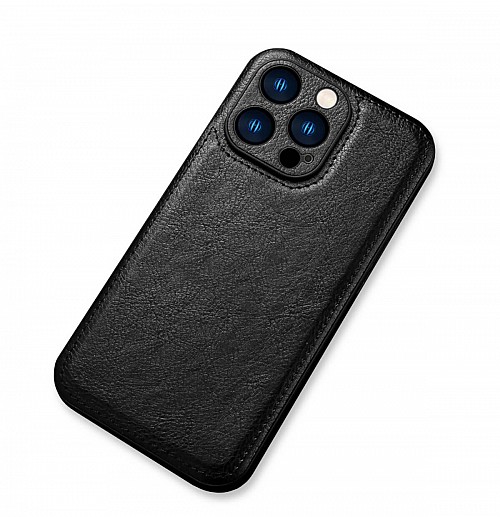 Bodycell Prestige Leather Backcover iPhone 13  Black