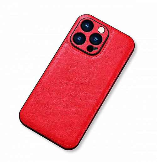 Bodycell Prestige Leather Backcover iPhone 12  Red