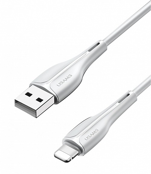 USAMS καλώδιο Lightning σε USB US-SJ371, 2A, 1m, λευκό SJ371USB02
