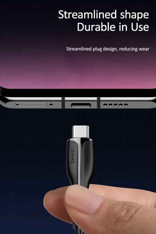 USAMS καλώδιο USB-C σε USB US-SJ372, 10W, 1m, μαύρο SJ372USB01