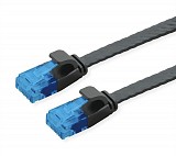 POWERTECH καλώδιο δικτύου CAB-N344, flat, Cat 6a U/UTP, 3m, μαύρο CAB-N344