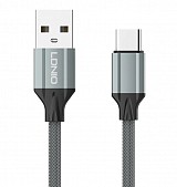 LDNIO καλώδιο USB-C σε USB LS442, 12W, 2m, γκρι 6933138690772
