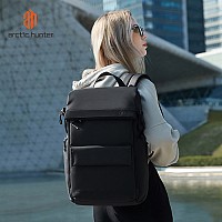 ARCTIC HUNTER τσάντα πλάτης B00562 με θήκη laptop 15.6, 20L, USB, μαύρη B00562-BK