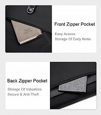 ARCTIC HUNTER τσάντα ώμου K00567 με θήκη tablet, 6L, μαύρη K00567-BK