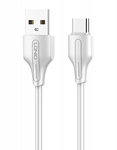LDNIO καλώδιο USB-C σε USB LS540, 12W, 20cm, λευκό 5210131073490