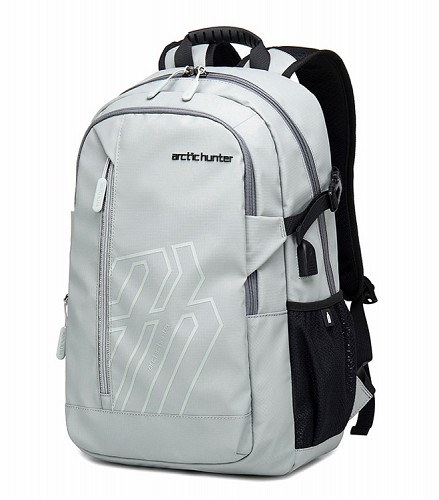 ARCTIC HUNTER τσάντα πλάτης B00387 με θήκη laptop 15.6, 26L, USB, γκρι B00387-GY