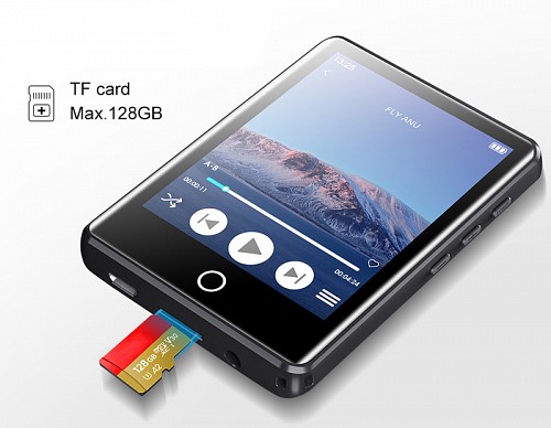 RUIZU MP3 player M6 με οθόνη αφής 2.8, 8GB, Bluetooth, ελληνικό μενού, μαύρο M6-8GB