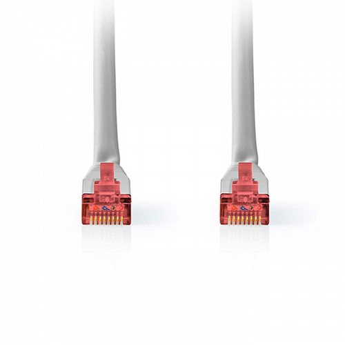 Καλώδιο δικτύου CAT 6, S/FTP, 10m σε γκρι χρώμα NEDIS CCGL85220GY100