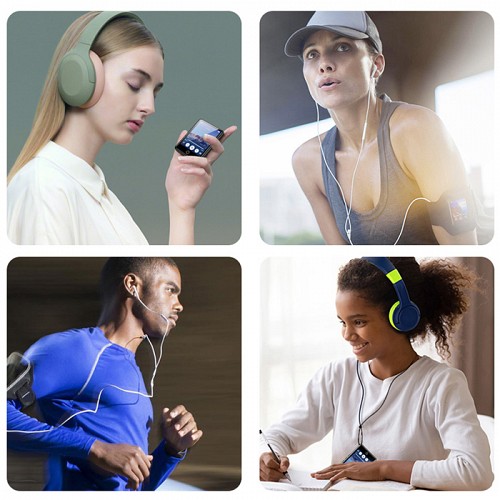 RUIZU MP3 player M6 με οθόνη αφής 2.8, 8GB, Bluetooth, ελληνικό μενού, μαύρο M6-8GB