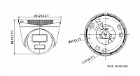 HIKVISION HIWATCH IP κάμερα ColorVu HWI-T229H, 2.8mm, 2MP, IP67, PoE HWI-T229H
