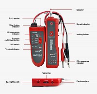 NOYAFA tester καλωδίων δικτύου NF-806 για RJ45 & RJ11 NF-806