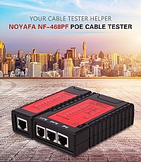 NOYAFA tester καλωδίων δικτύου NF-468PF για PoE RJ45 & RJ11 NF-468PF