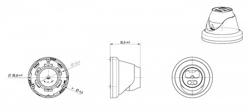 LONGSE IP κάμερα CMSCKL800, 2.8mm, 8MP, 1/2.8 Sony, αδιάβροχη IP67, PoE CMSCKL800