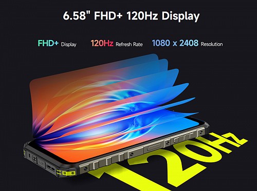 ULEFONE smartphone Armor 22, 6.58, 8/128GB, 6600mAh, IP68/IP69K, μαύρο ARMOR22-128-BK