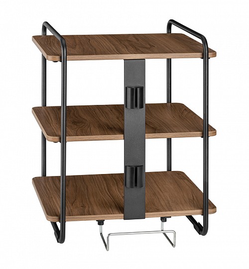 BRATECK ραφιέρα δαπέδου SFR-04, 45.4x40x49.6cm, έως 90kg, καφέ-μαύρο SFR-04