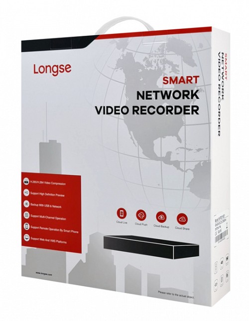 LONGSE NVR καταγραφικό NVR3332E2, 4K, H.265/H.264, 32 κανάλια NVR3332E2