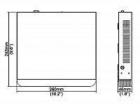 UNIARCH NVR καταγραφικό NVR-110E2, H.265/H.264, 8MP, 10 κανάλια NVR-110E2